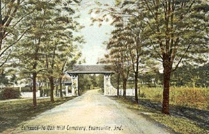 Oak Hill Cemetery post card