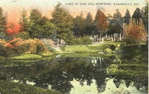 Oak Hill Cemetery post card