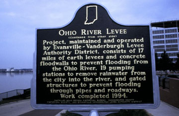 Ohio River Levee Historical Marker