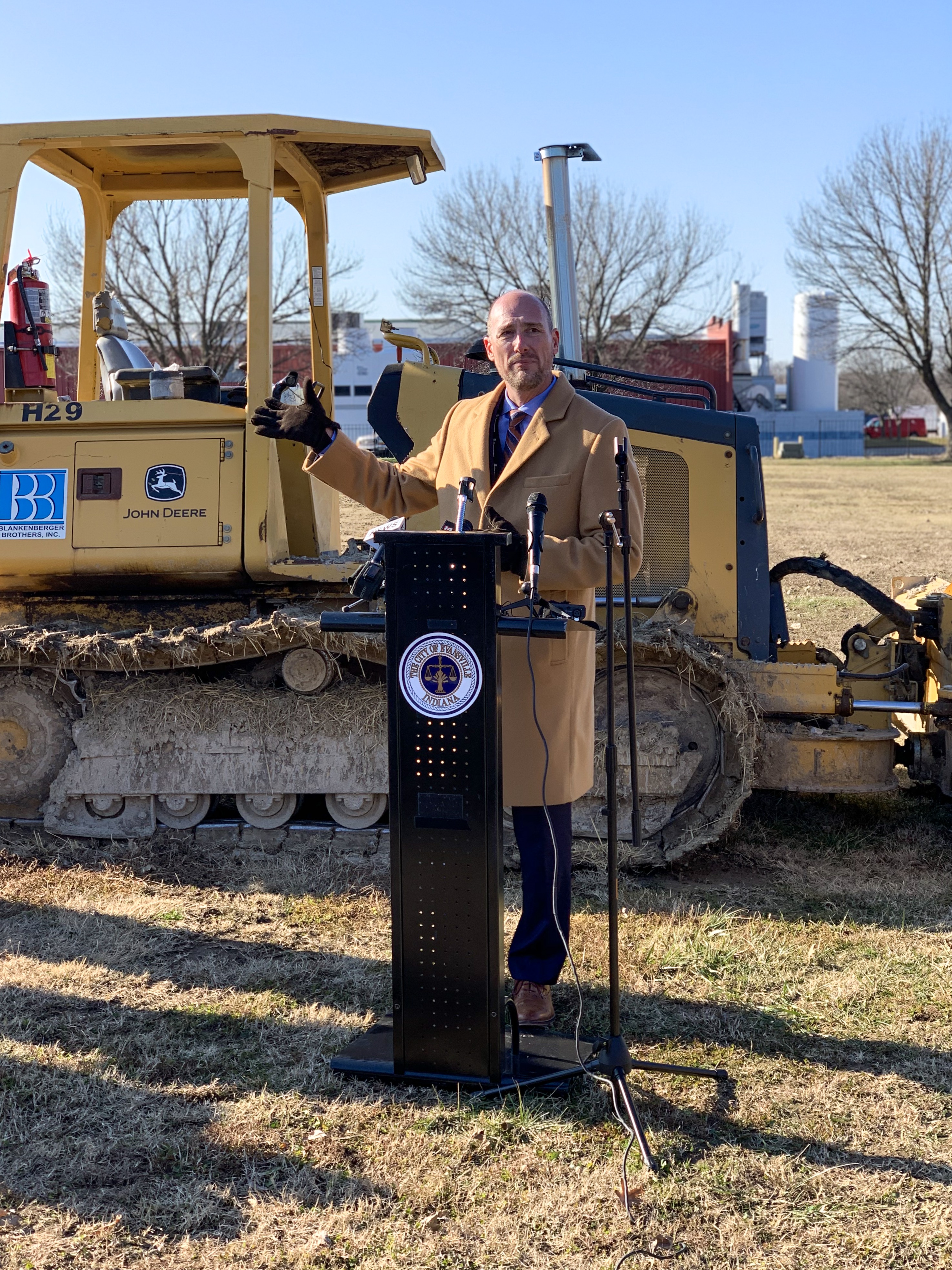 Dr. James Porter at Deaconess Aquatic Center groundbreaking