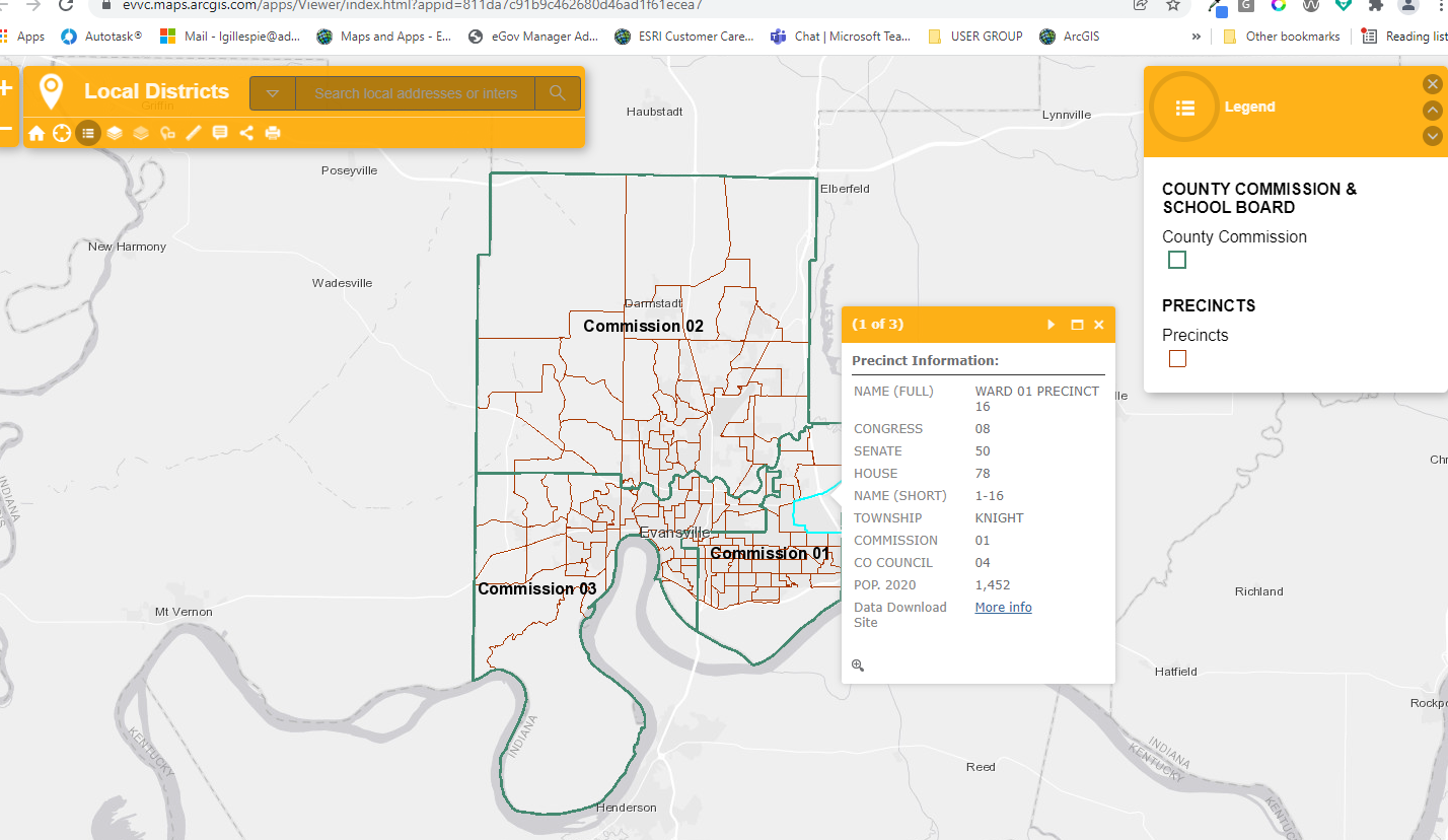 Local Districts GIS Map