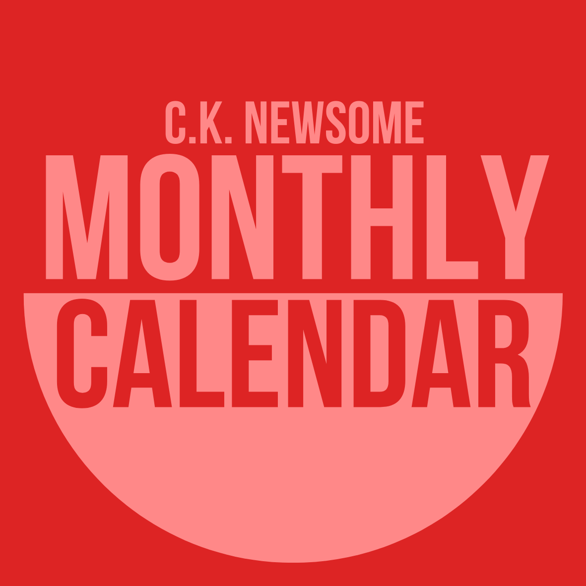 CK Monthly Calendar