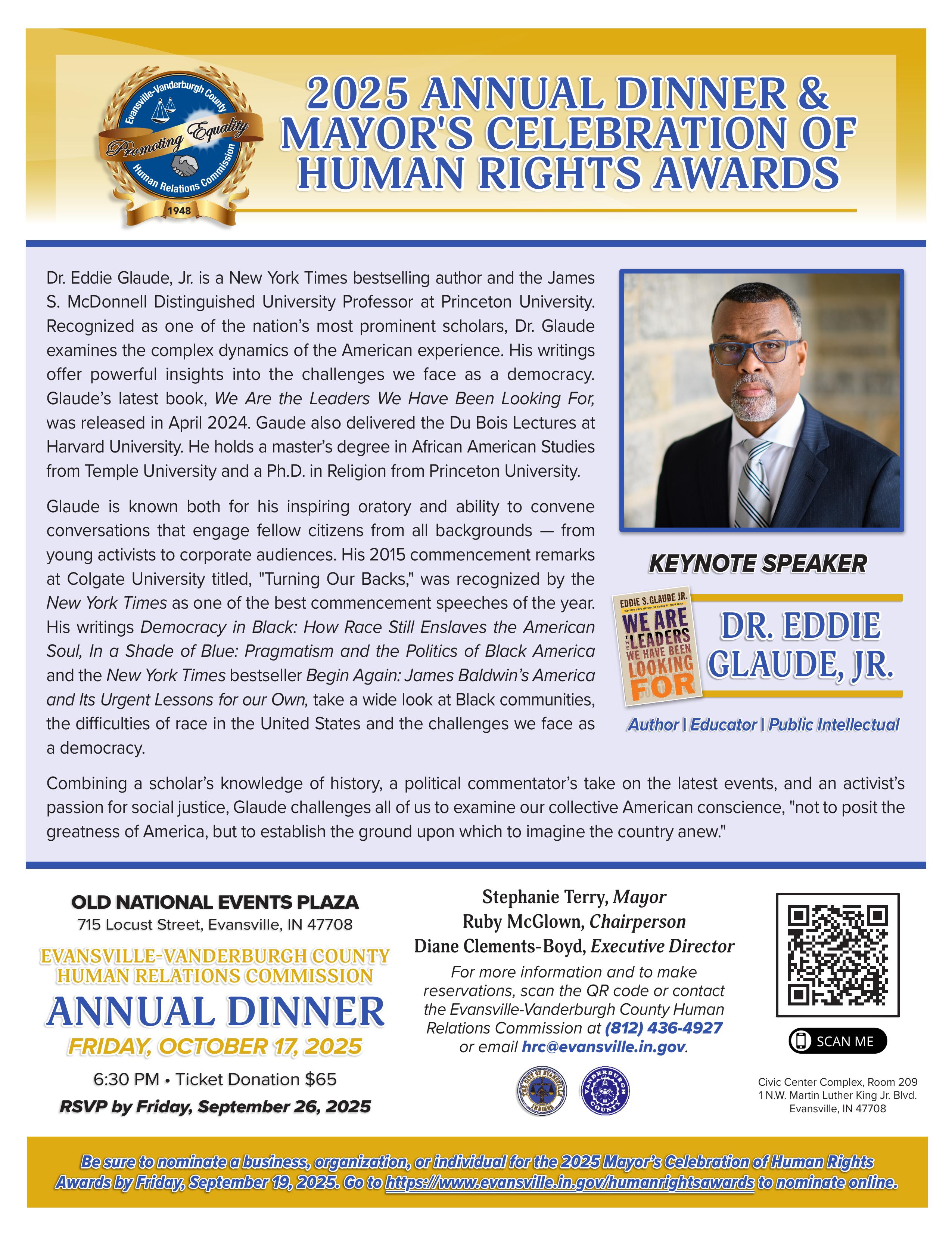 2025 Annual Dinner Flyer